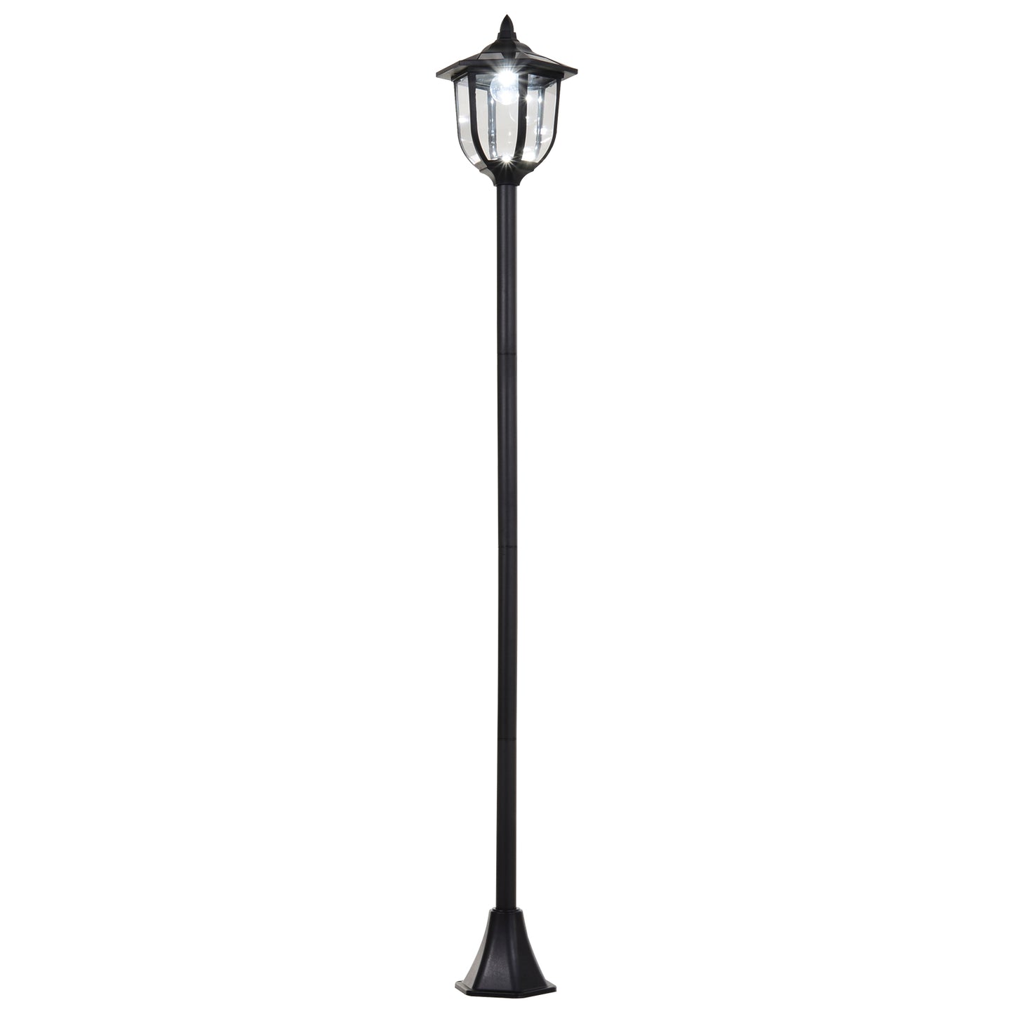 Outdoor Garden Solar Post Lamp Sensor Light  LED Lantern Bollard
