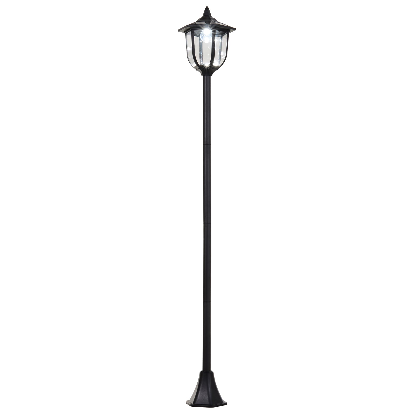 Outdoor Garden Solar Post Lamp Sensor Light  LED Lantern Bollard