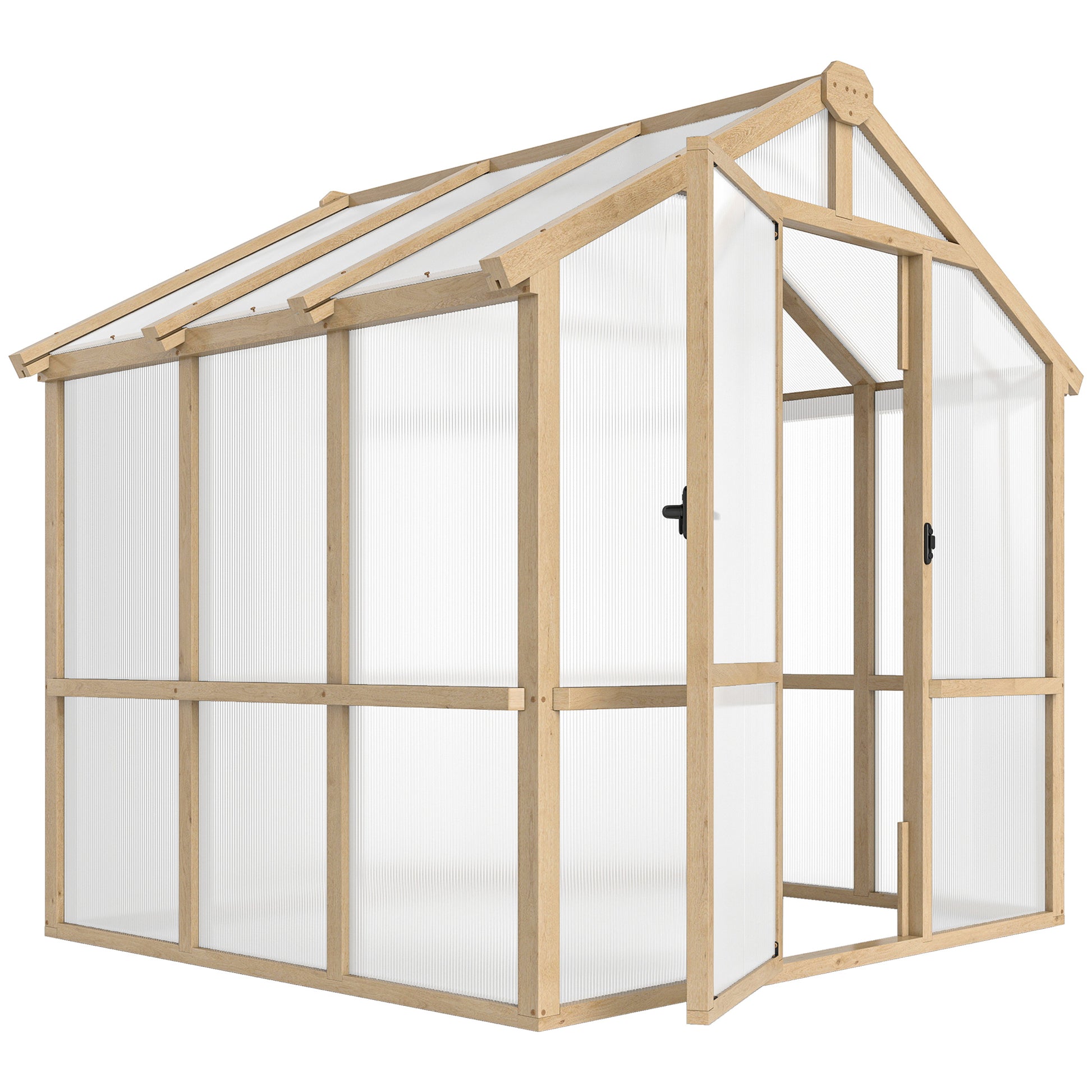 6.6 x 6ft Polycarbonate Greenhouse