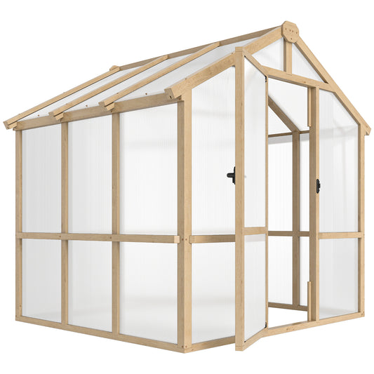 6.6 x 6ft Polycarbonate Greenhouse