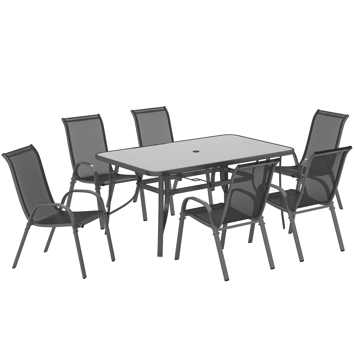 Seven-Piece Outdoor Dining Set