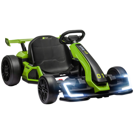 24V Electric Go Kart for Kids with Adjustable Seat for 6-12 Years