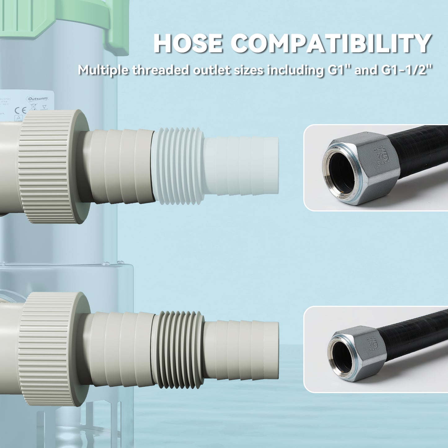 1100W Submersible Water Pump for Dirty/Clean Water