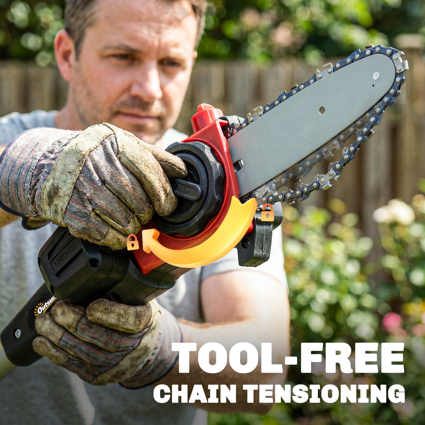 18V 8" Cordless Pole Chainsaw
