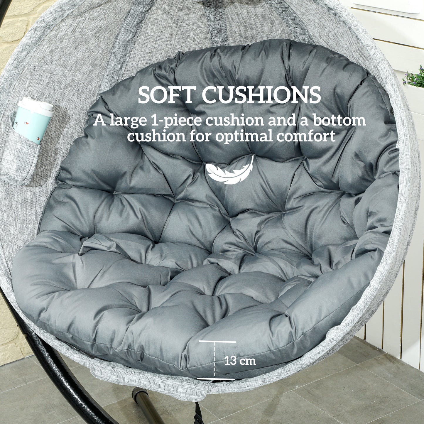 Hanging Egg Chair Outdoor Indoor Garden Swing Chair (5)
