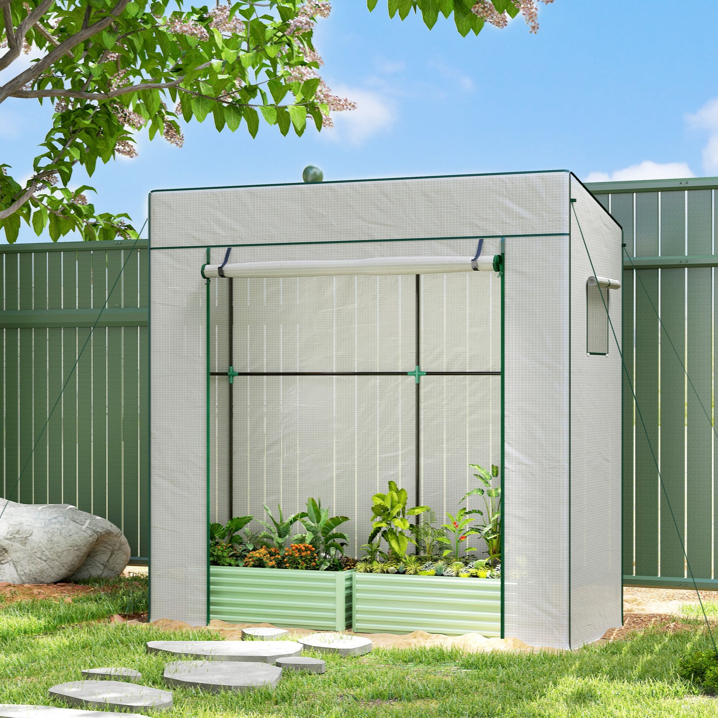 PE Cover Walk-in Outdoor Greenhouse
