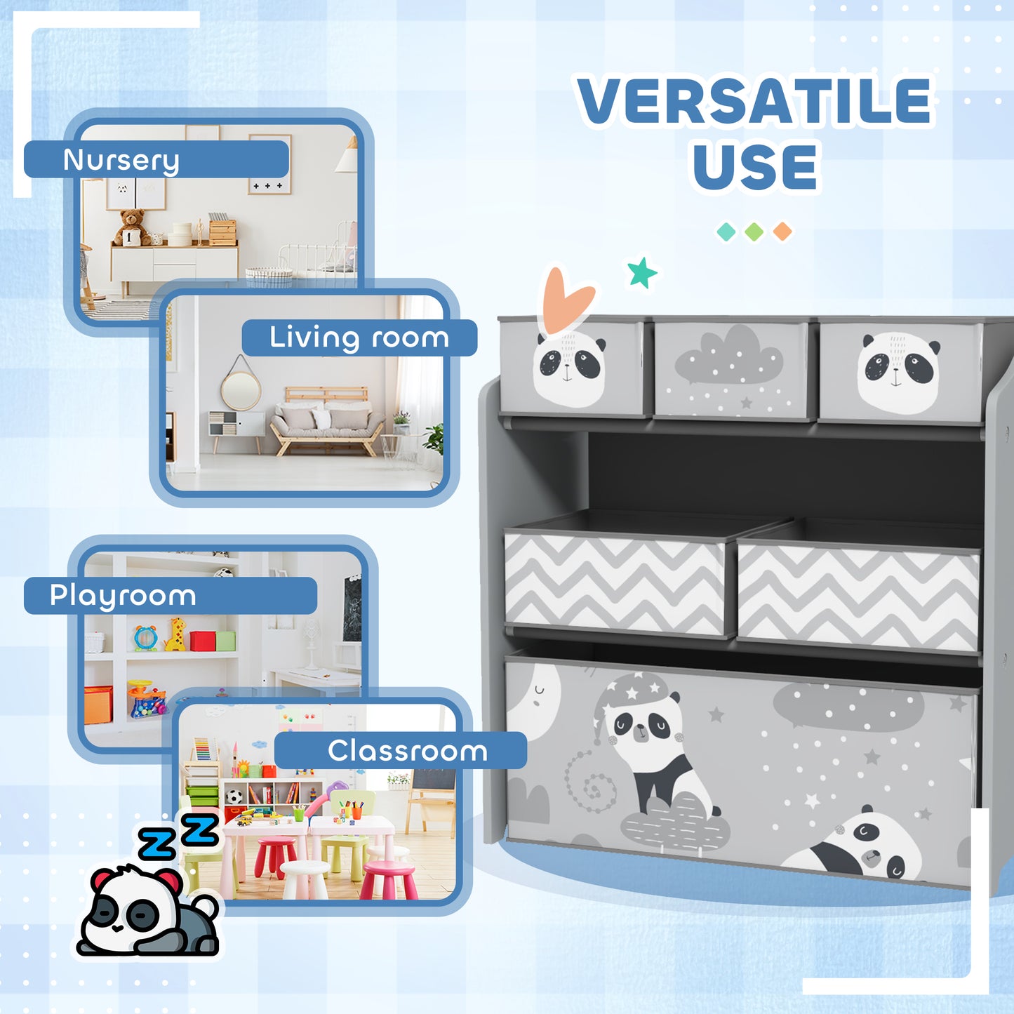 Kids Table and Chairs, Kids Storage Unit and Kids Easel Set
