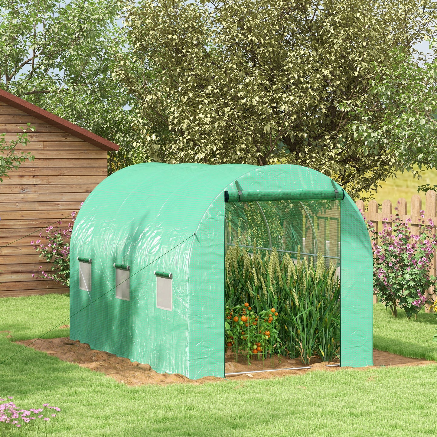 Sprinkler System Polytunnel Greenhouse, 3 x 2m