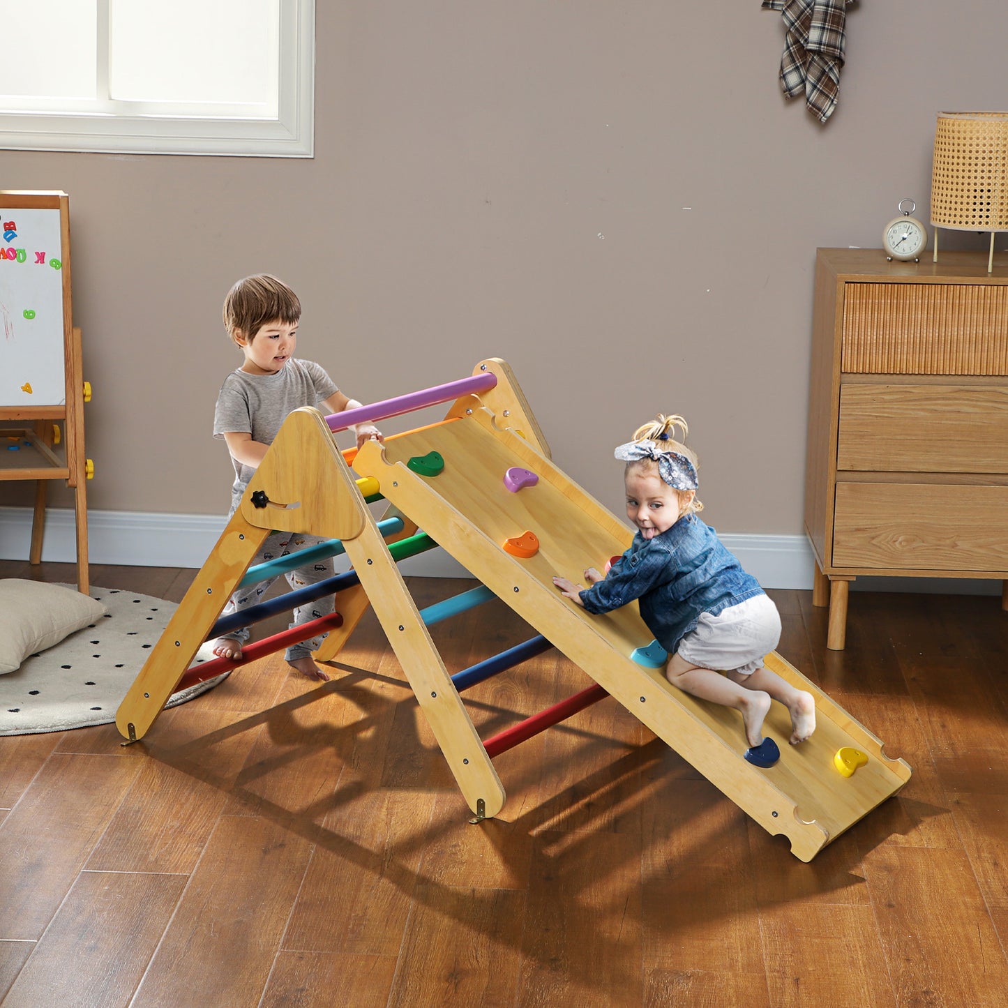 Toddler Climbing Frame for Kids, with Ramp