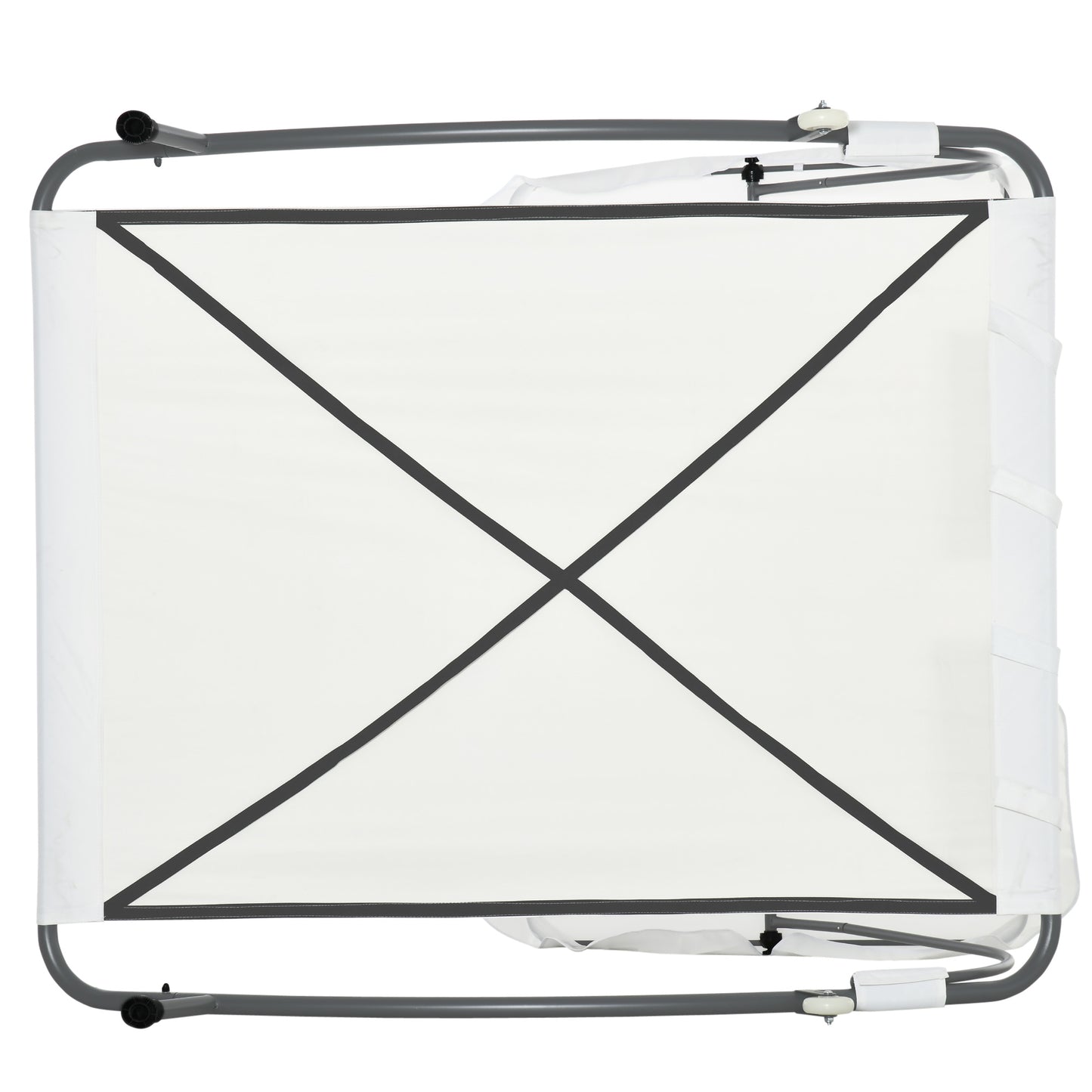 Double Sun Lounger with Adjustable Detachable Canopy