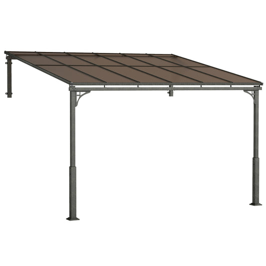 3.4 x 3 m Metal Lean-to Pergola