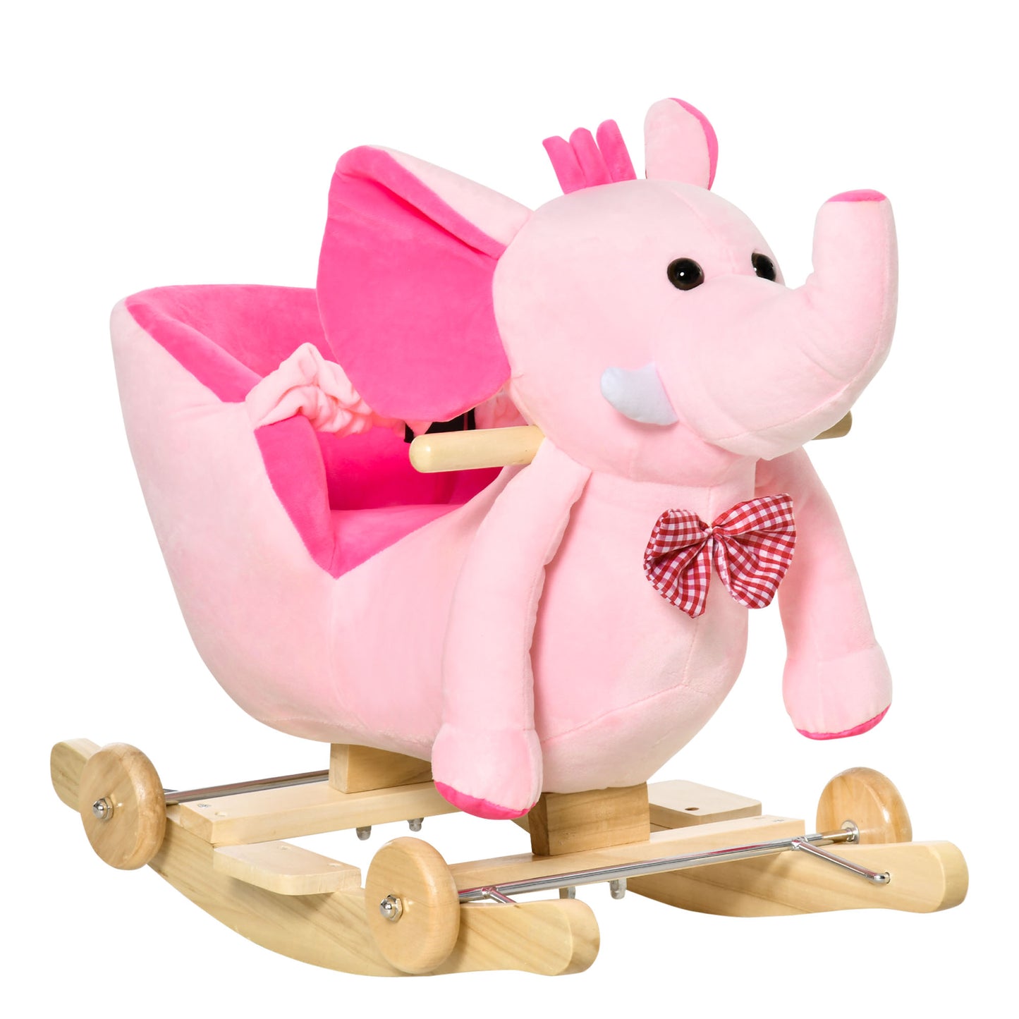 2 In 1 Plush Baby Ride on Rocking Horse Elephant Rocker