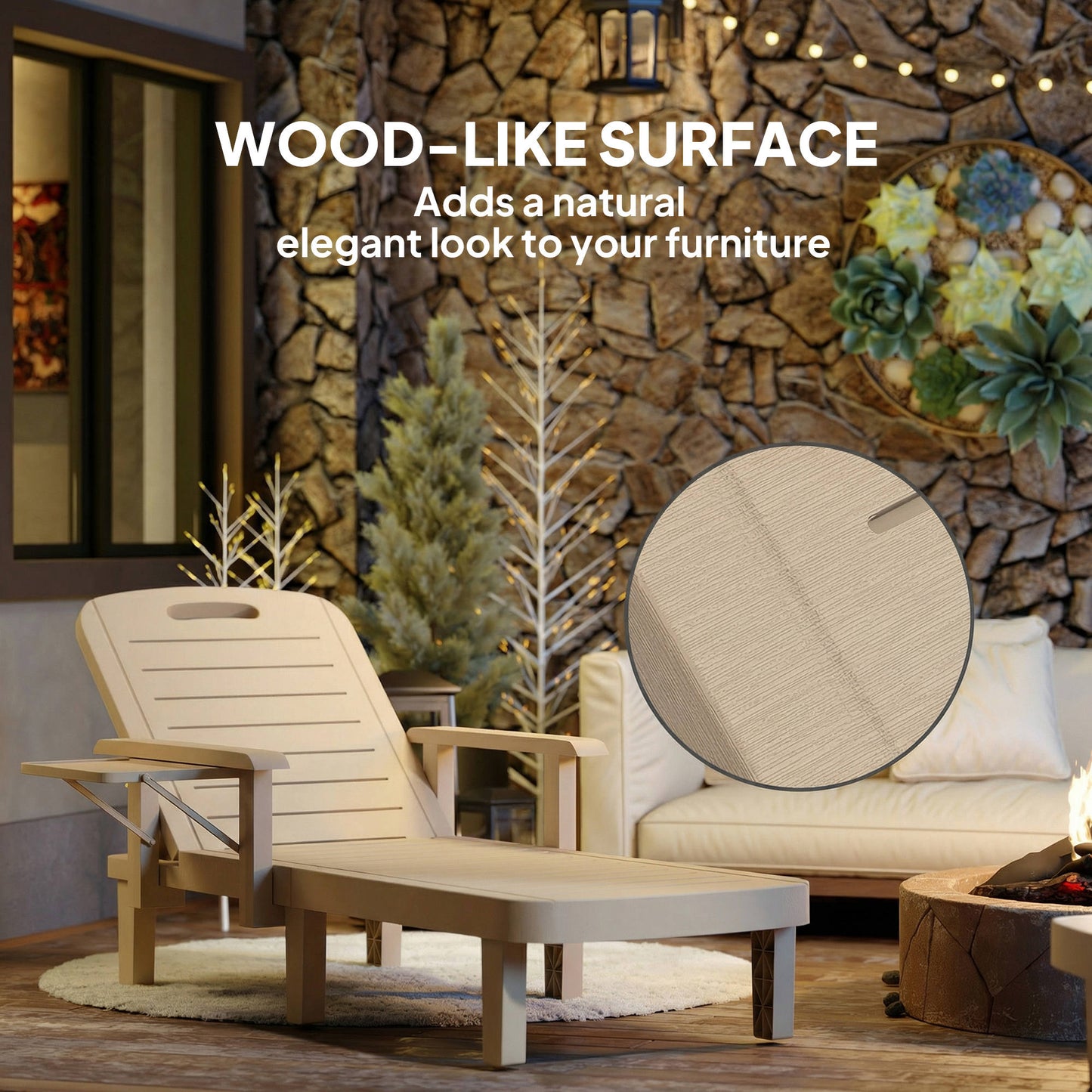 Set of 2 Reclining Sun Loungers