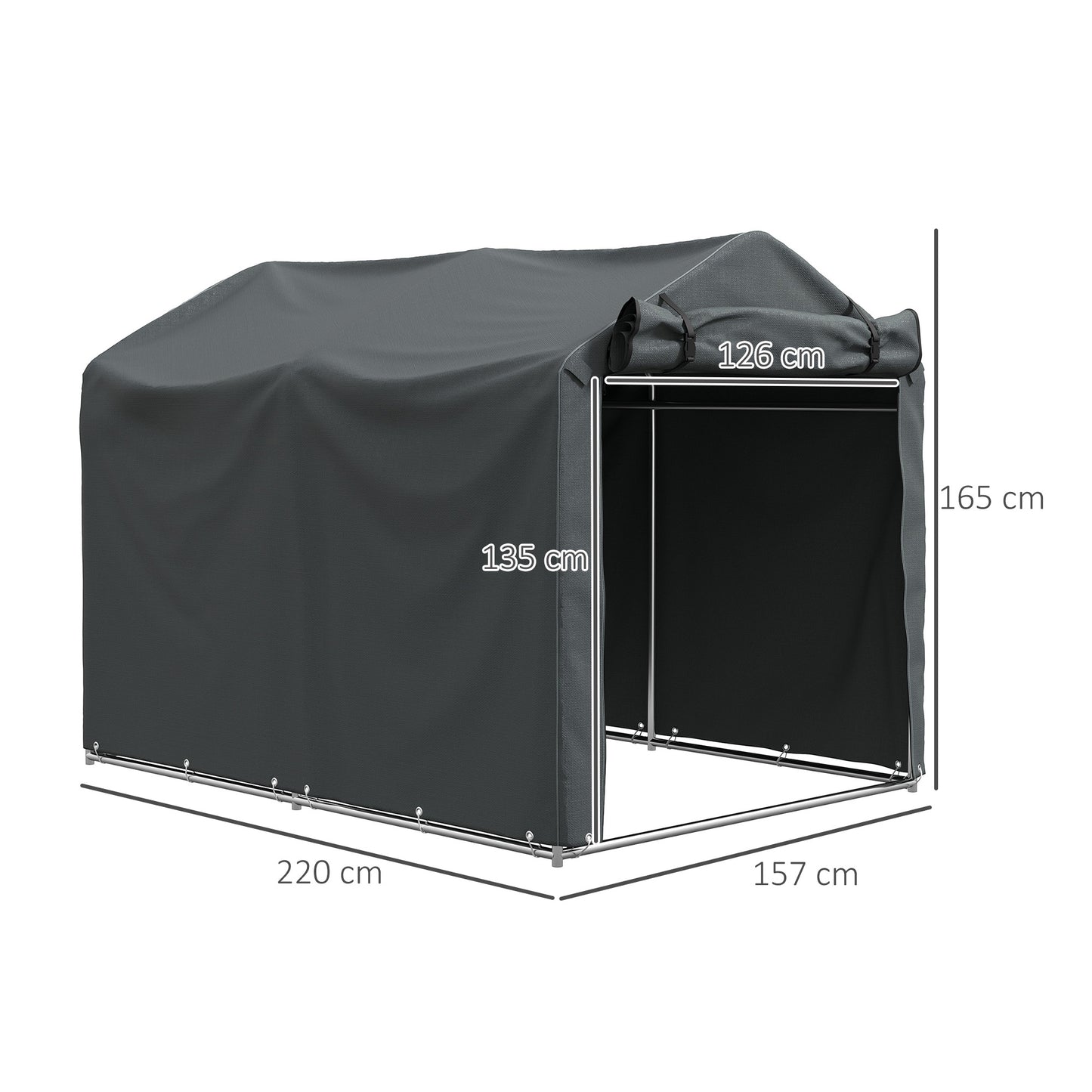 2.2 x 1.6 m Garden Storage Tent