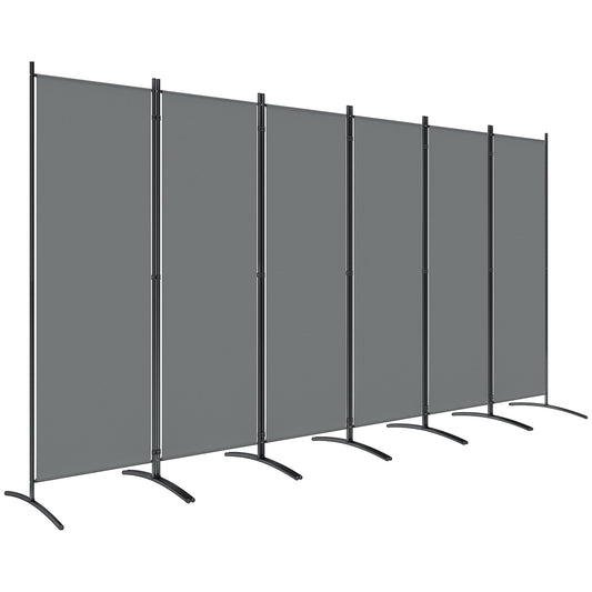 6 Panel Folding Room Divider Foldable Freestanding Garden Privacy