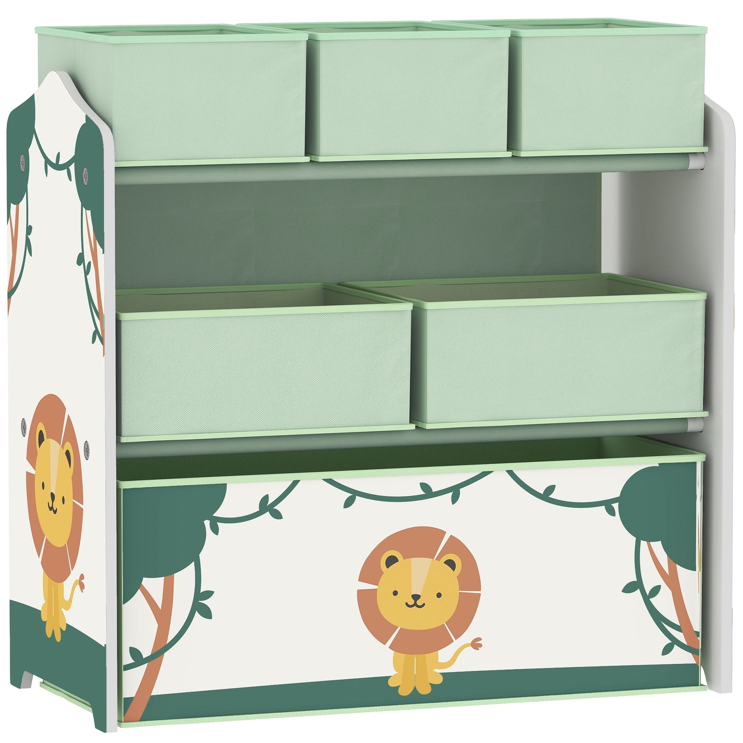 Kids Toy Storage Units, 3-Tier Toy Organiser Shelf