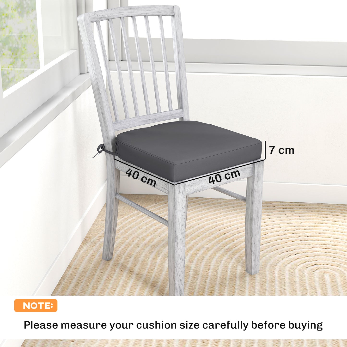 Outdoor Chair Seat Cushions Set of 2
