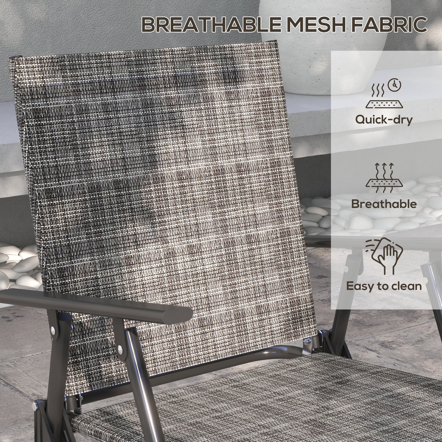 Four-Piece Metal Garden Sofa Set