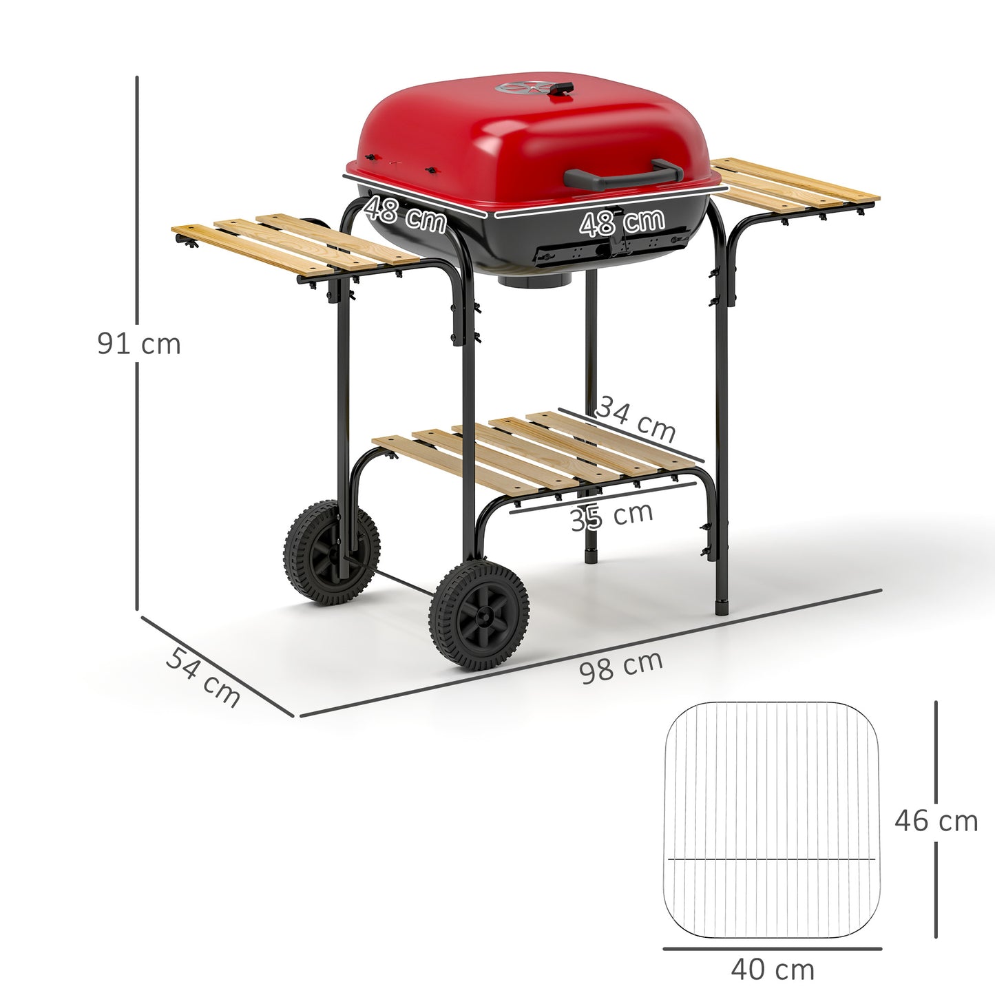 Charcoal Barbecue Grill Portable BBQ Grill