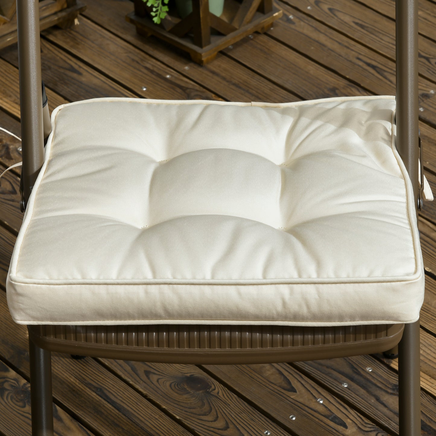 Garden Seat Cushion with Ties