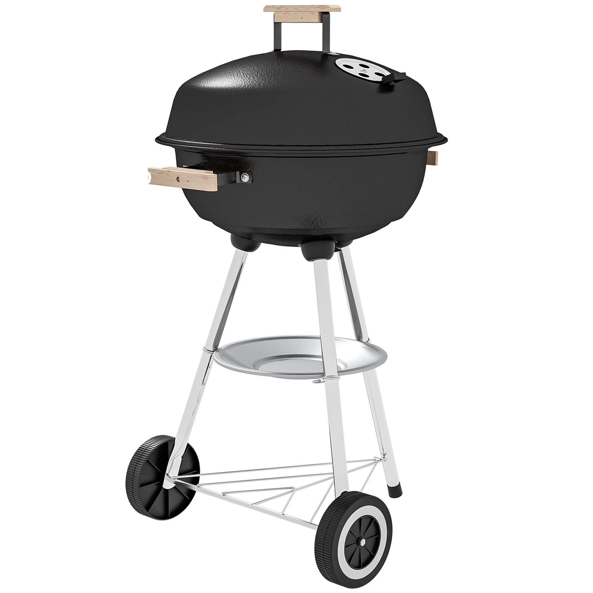 Portable Round Kettle Charcoal Grill BBQ Smoker