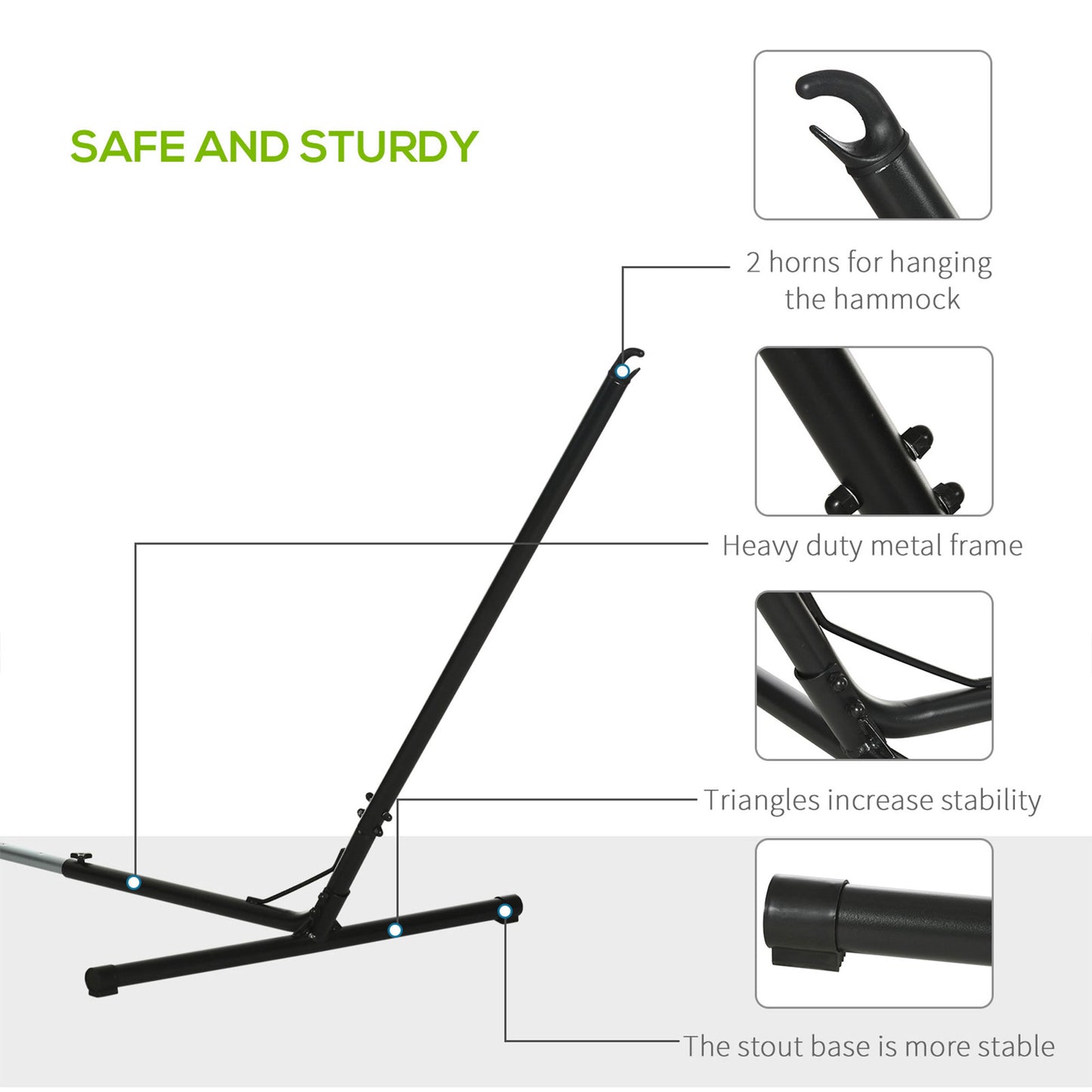 Outdoor Garden Hammock with Stand (1)