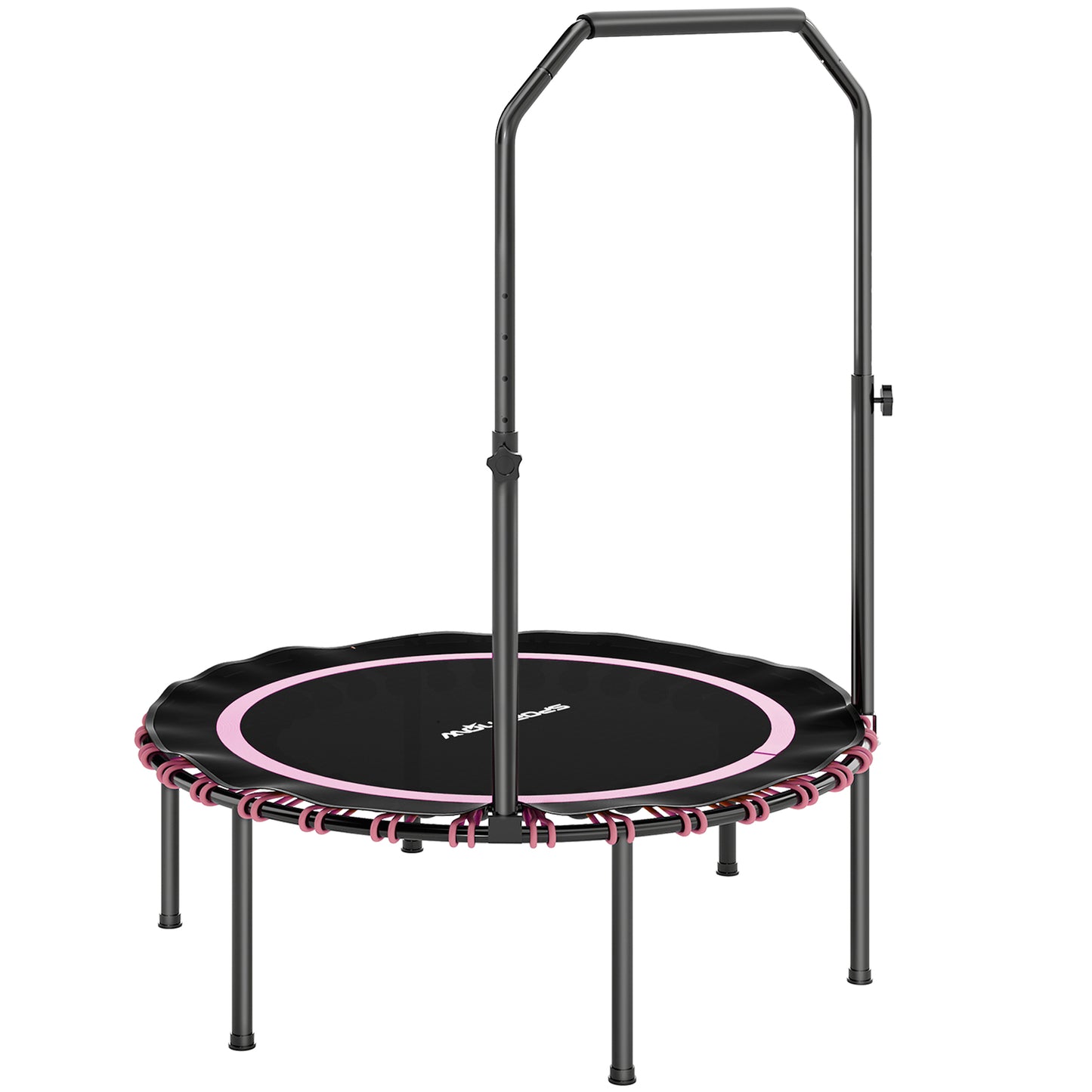 40" Foldable Fitness Trampoline Rebounder with Handle