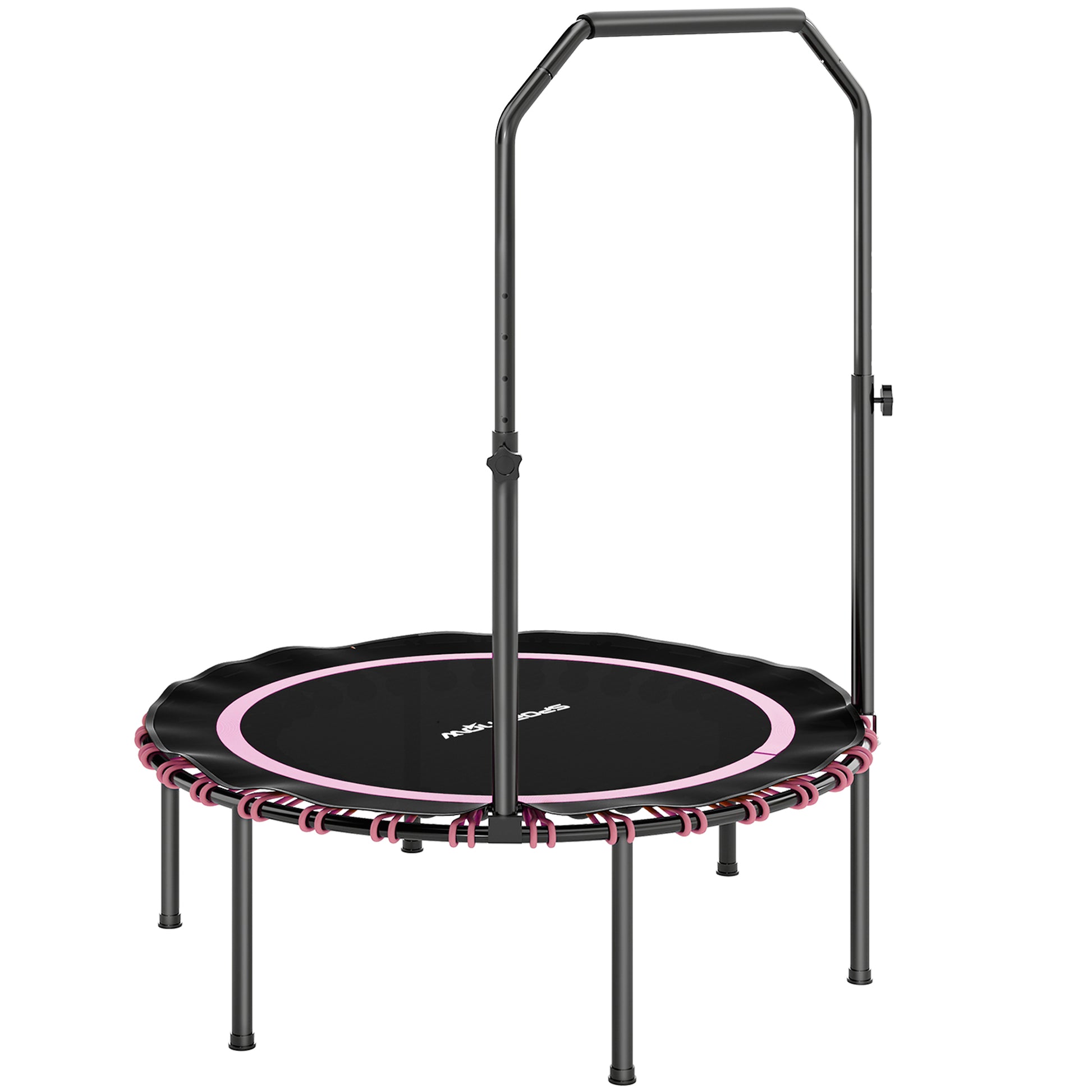 40" Foldable Fitness Trampoline Rebounder with Handle