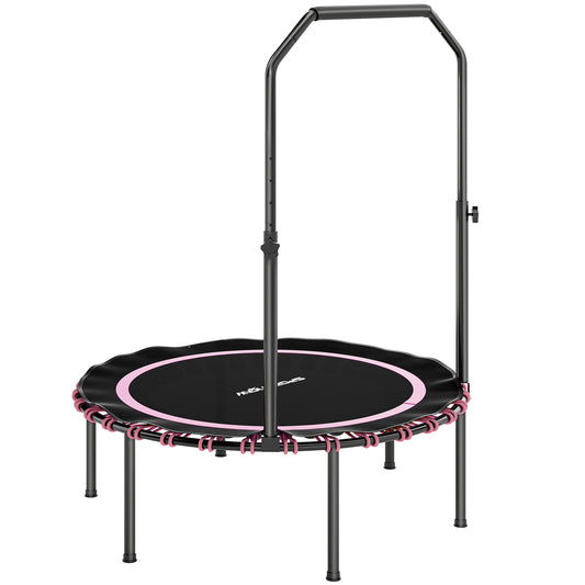 40" Foldable Fitness Trampoline Rebounder with Handle