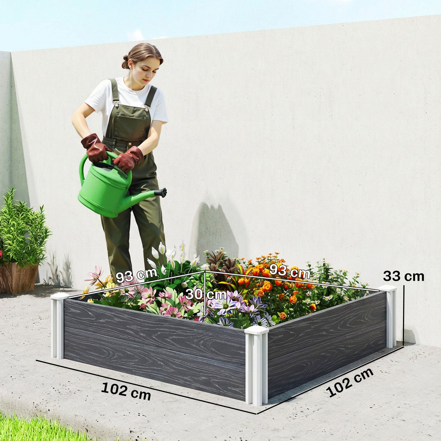 Vinyl Raised Garden Bed Kit