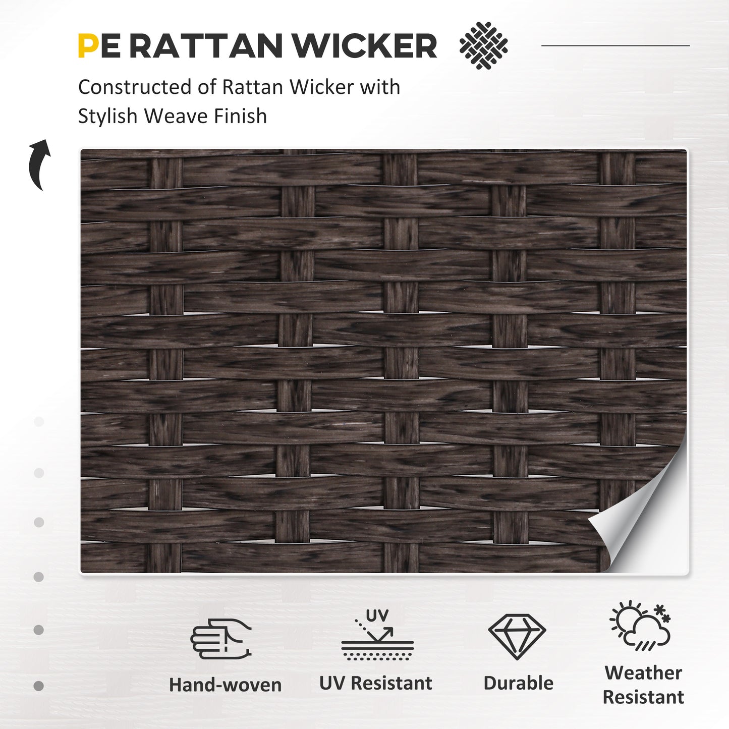 5 Pieces PE Rattan Garden Furniture Set (1)