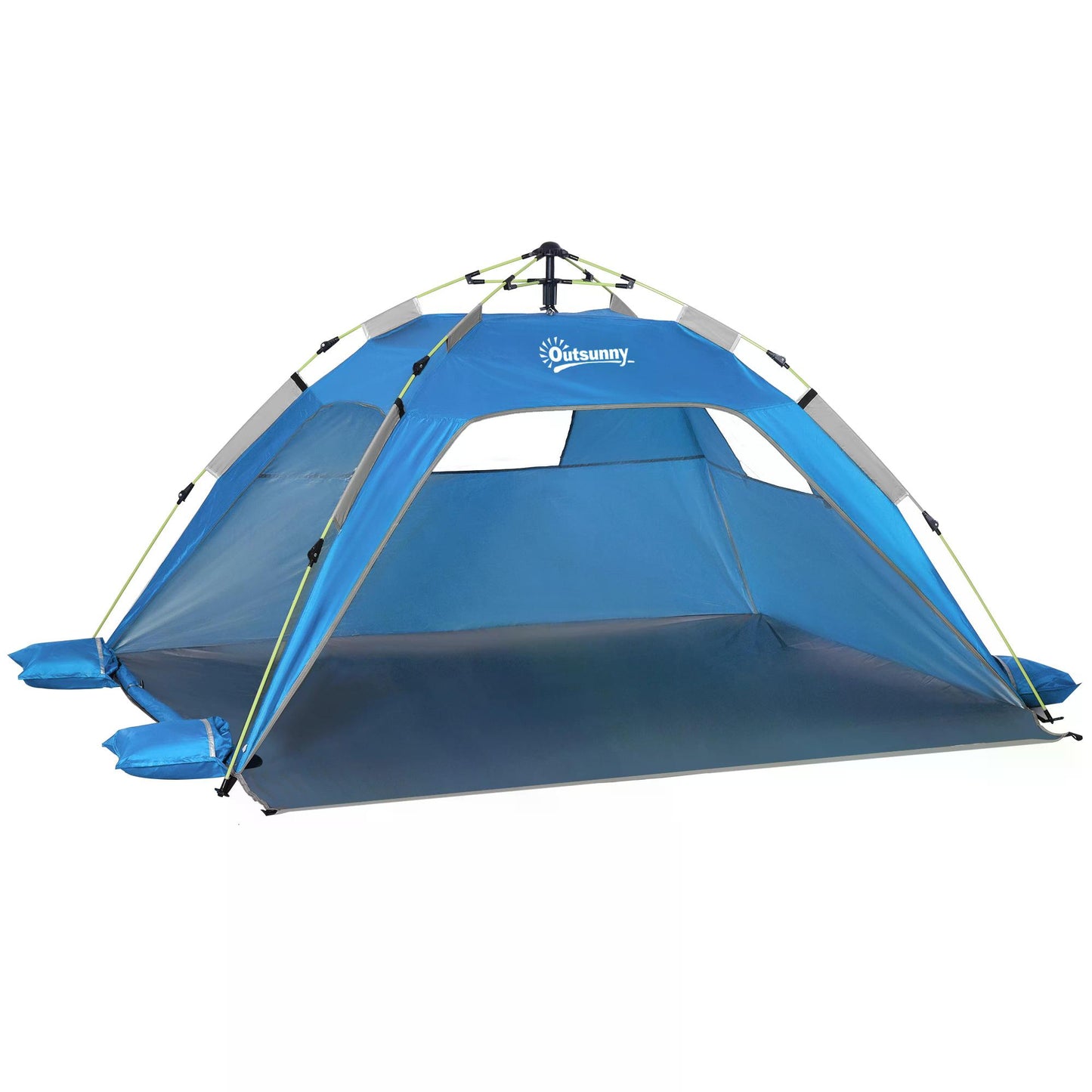 Beach Tent for 1-2 Person Pop-up Design with 2 Mesh Windows & 2 Doors