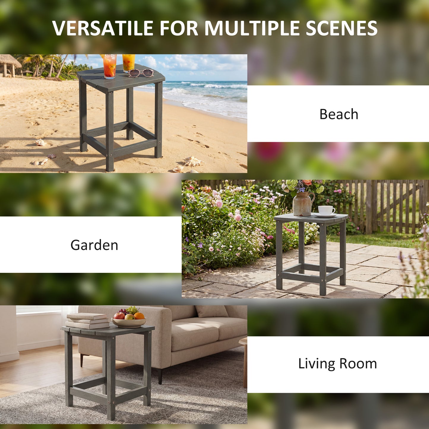 Outdoor Side Table, Garden Coffee Table