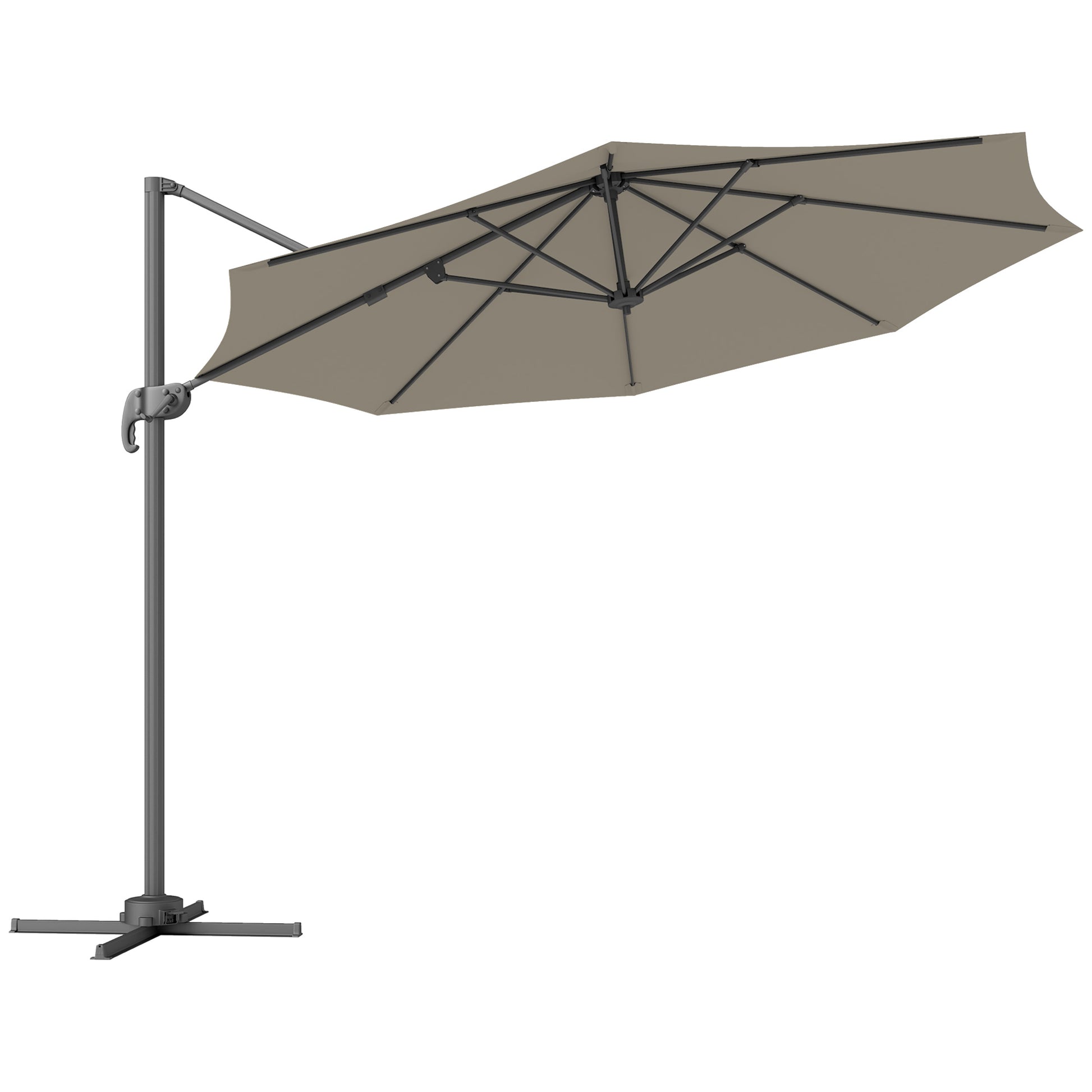 3 m Five-Angle Cantilever Parasol