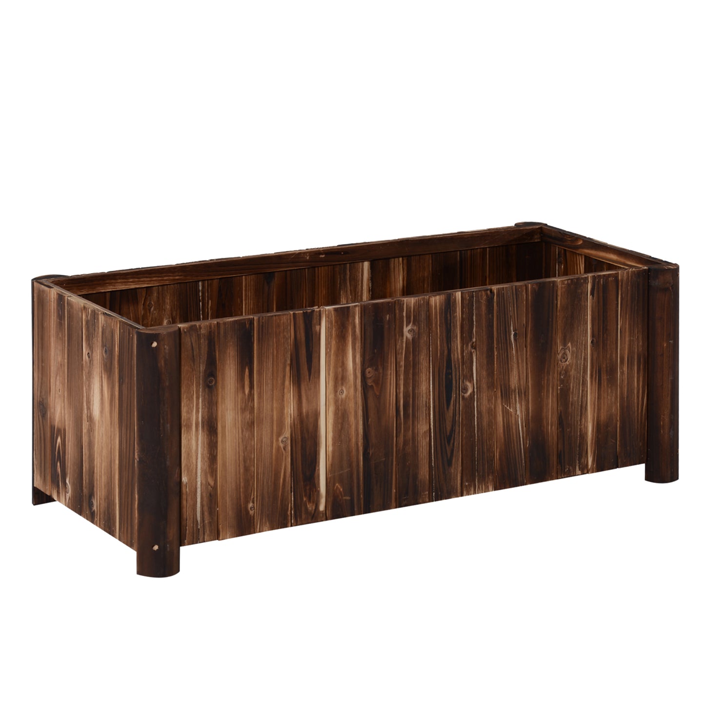 Wooden Raised Garden Bed, 120 x 50 x 45cm Elevated Planter Box