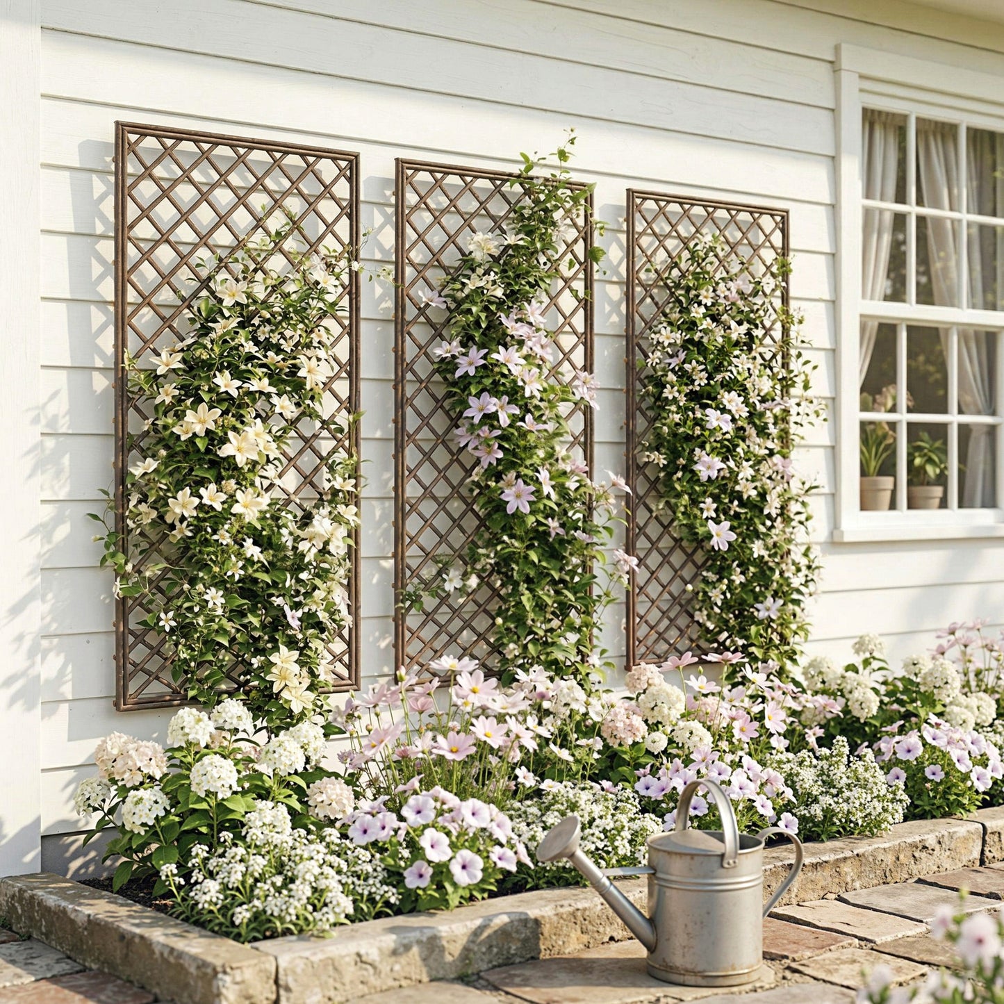 Garden Trellis, Decorative Trellis Panels for Climbing Outdoor Plants