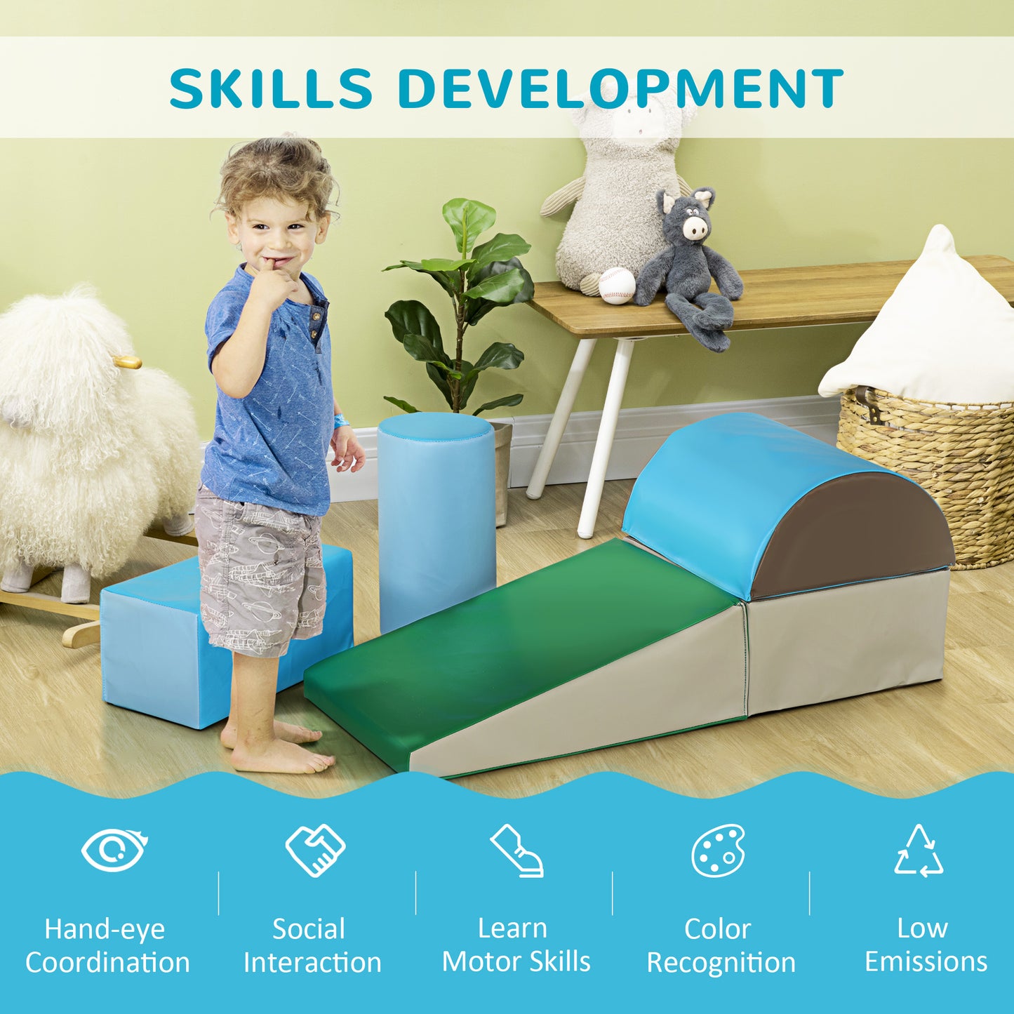 5 Piece Kids Soft Play Set