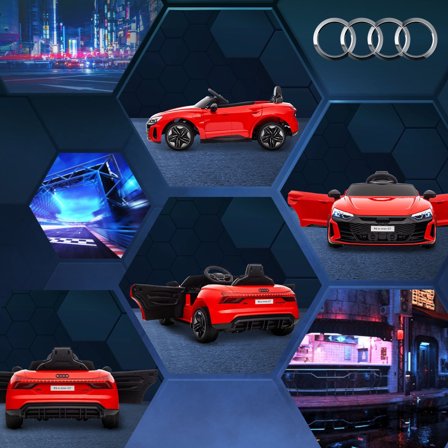Audi Licensed 12V Kids Electric Ride-On, with Remote Control