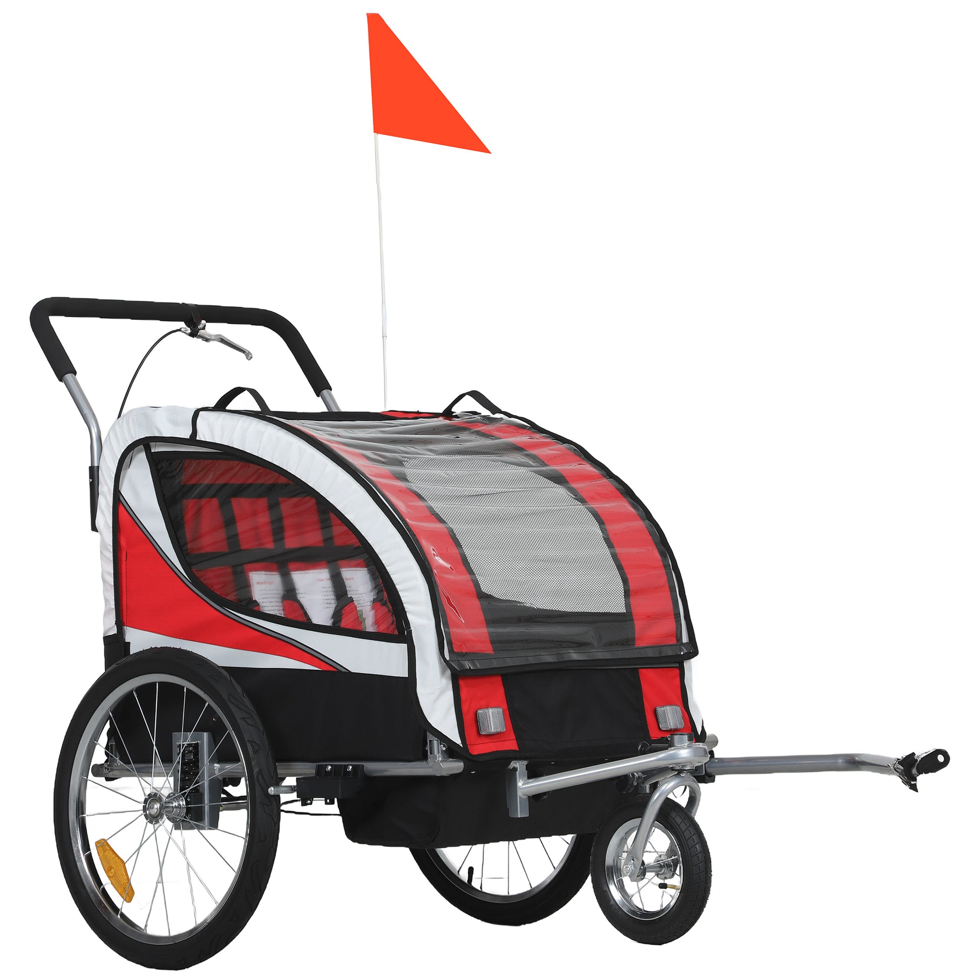Baby Bike Trailer, Child Bicycle Trailer with 5 Point Harness