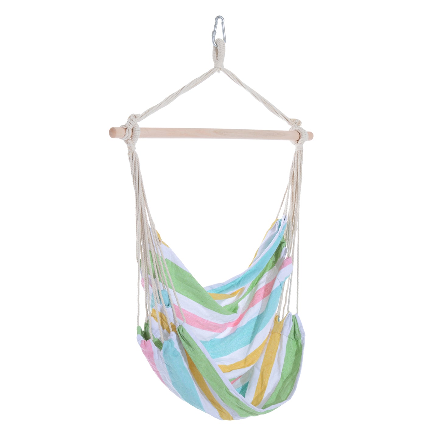 Outdoor Hanging Rope Chair with Cotton Rope
