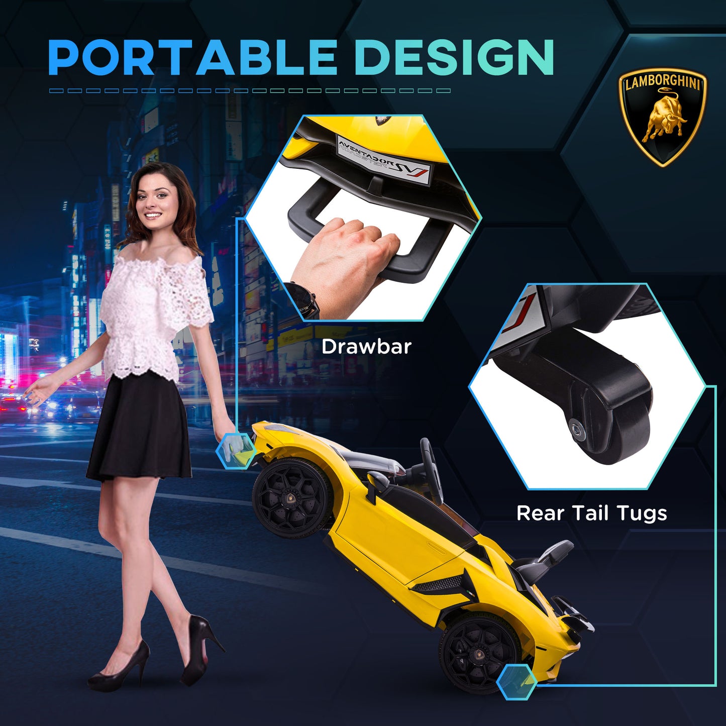 Lamborghini Licensed 12V kids Electric Car w/ Butterfly Doors