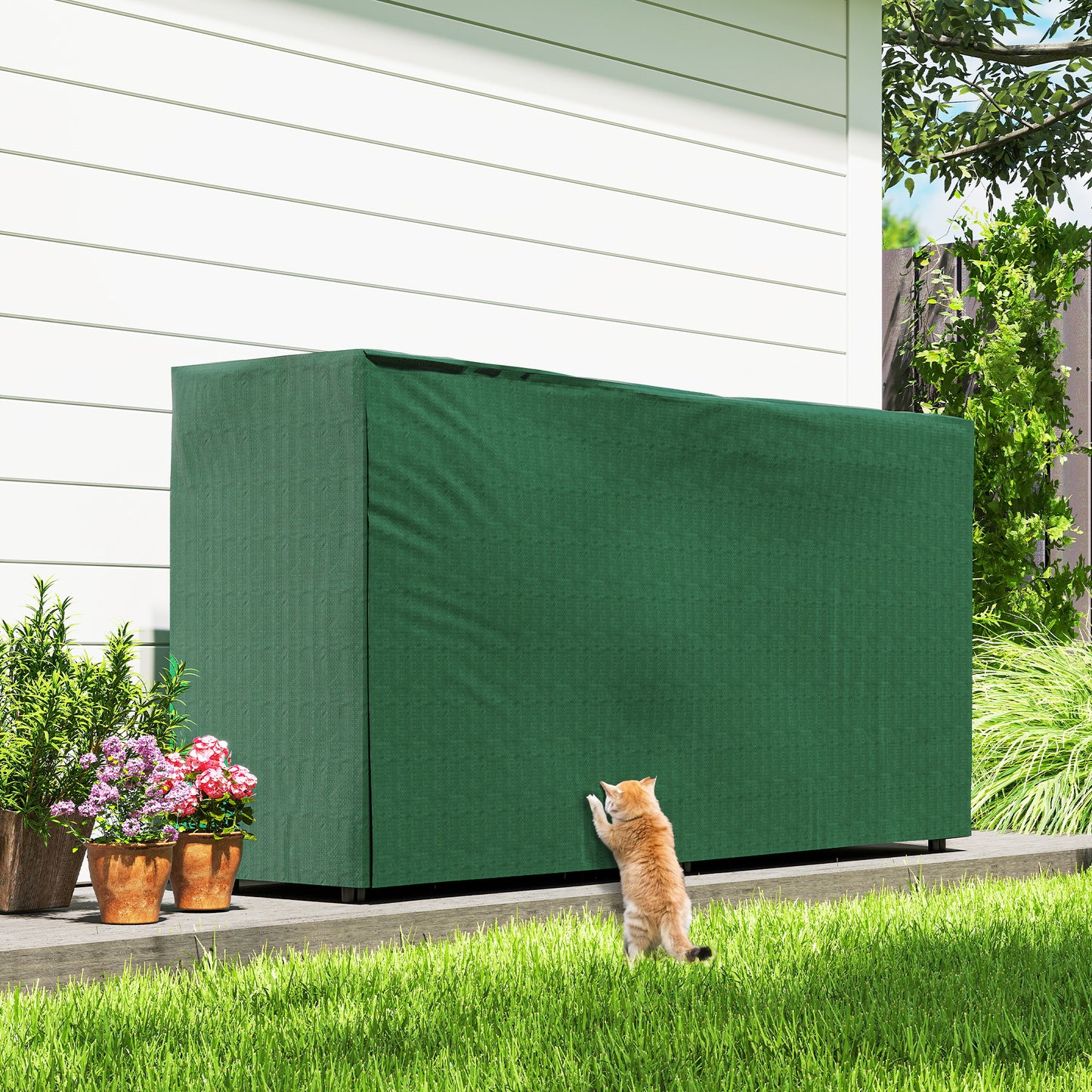 Firewood Rack with Waterproof Cover