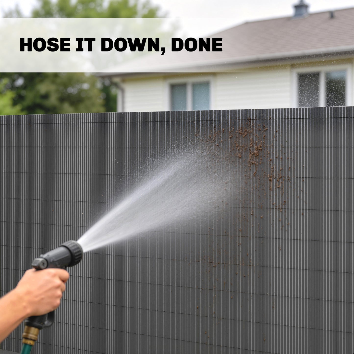 2Pcs Plastic Privacy Screening Fence