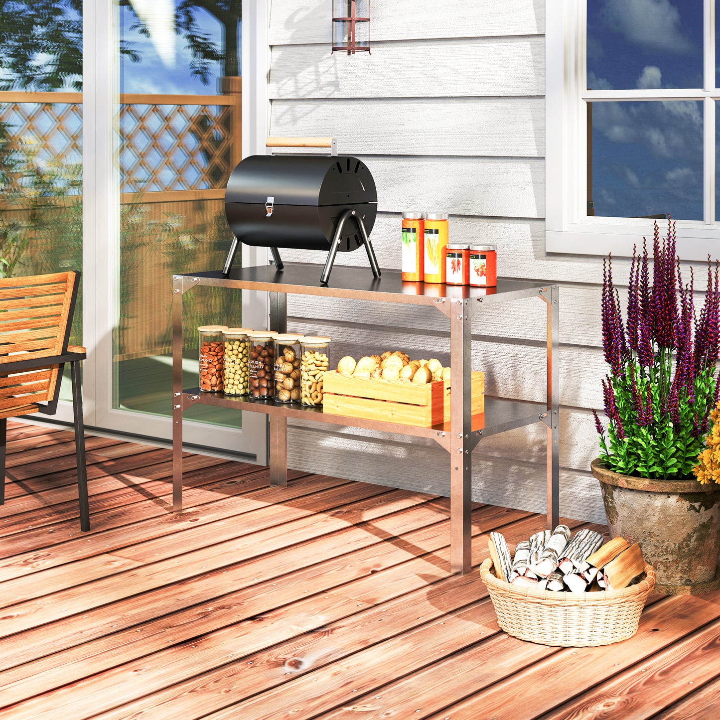 2 Tier Potting Bench Table