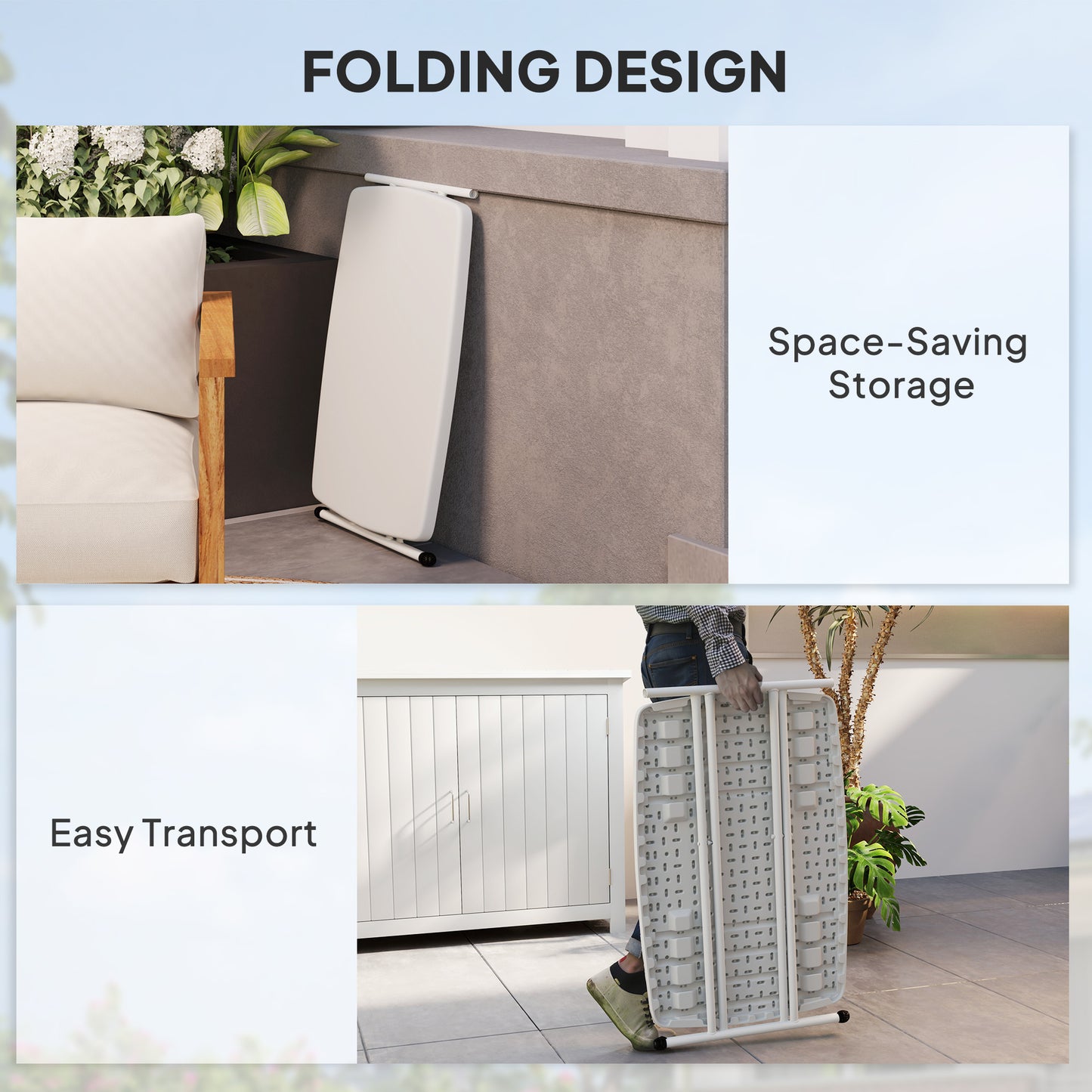 Minimal Folding Outdoor Table