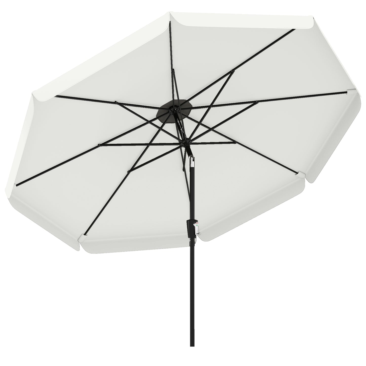 3 m Garden Parasol with Tilt Mechanism & Crank Handle