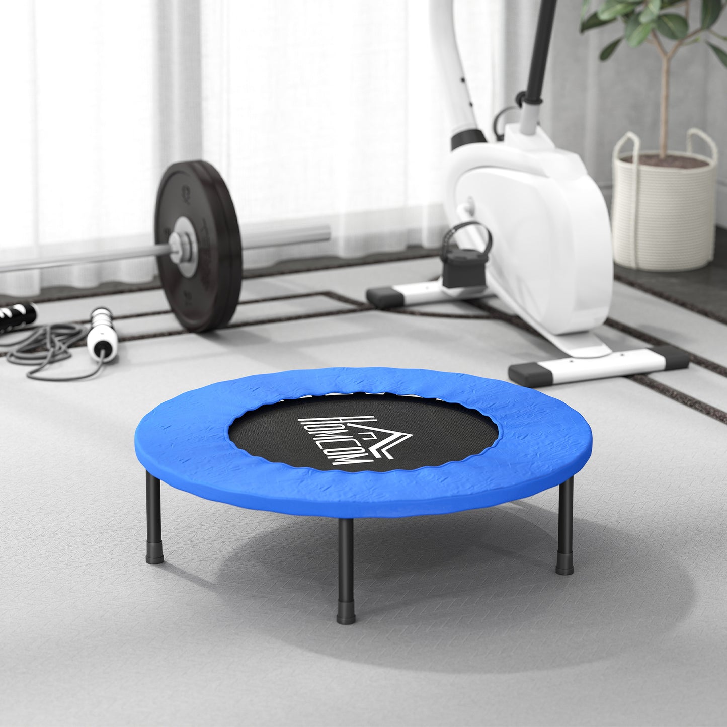 32" Mini Fitness Trampoline Home Gym Yoga Exercise Rebounder Indoor