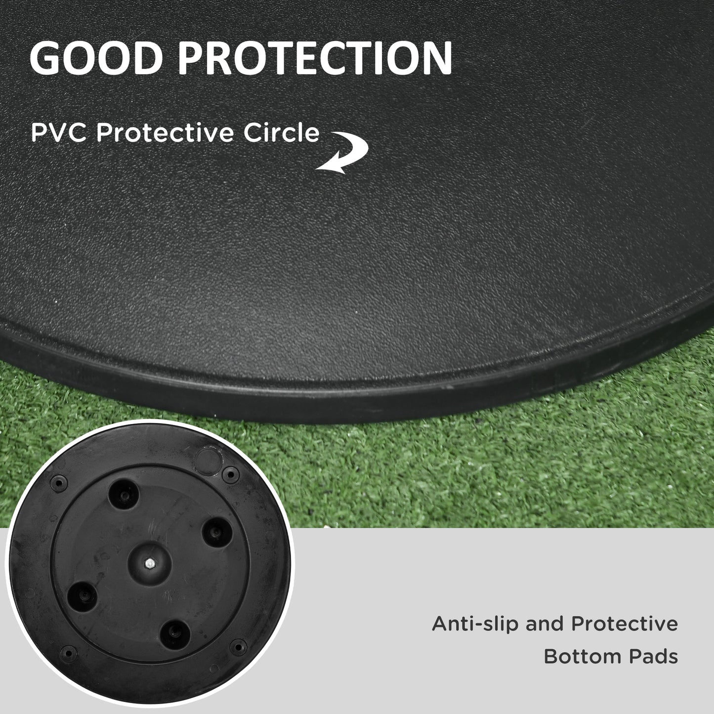 Heavy Duty Cement Parasol Base 20kg Round Patio Umbrella Stand