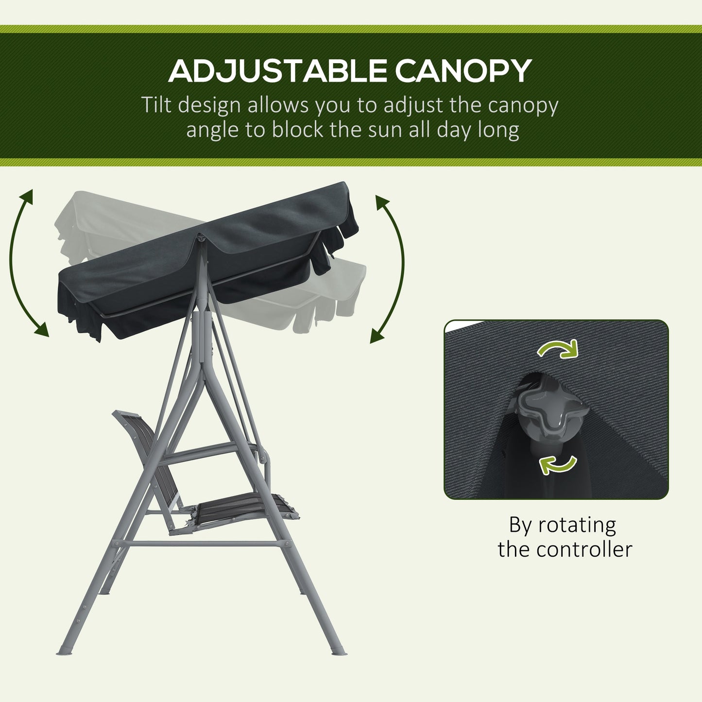 3 Seater Swing Chair, Garden Swing Bench