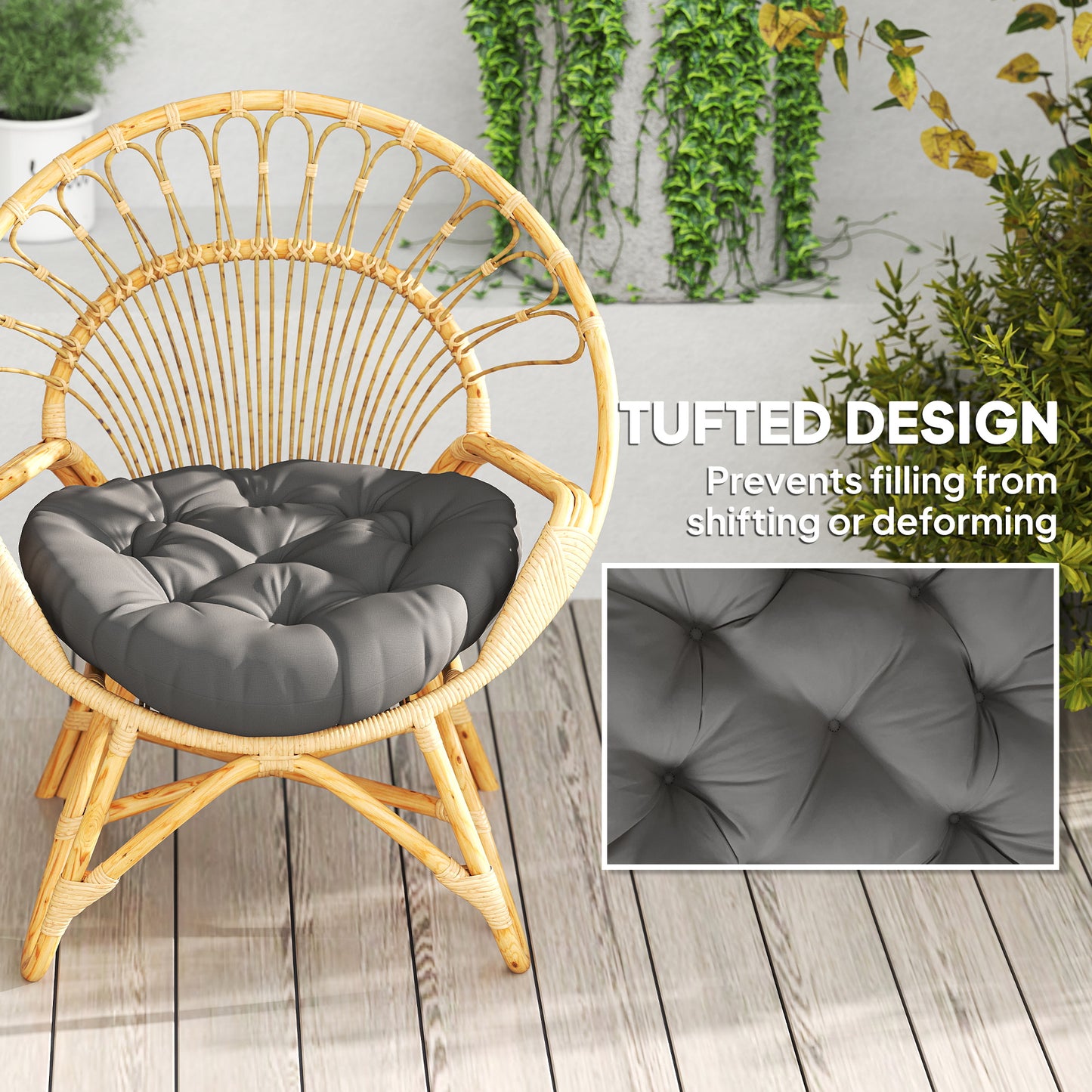 Set of Two Φ60cm Outdoor Cushions